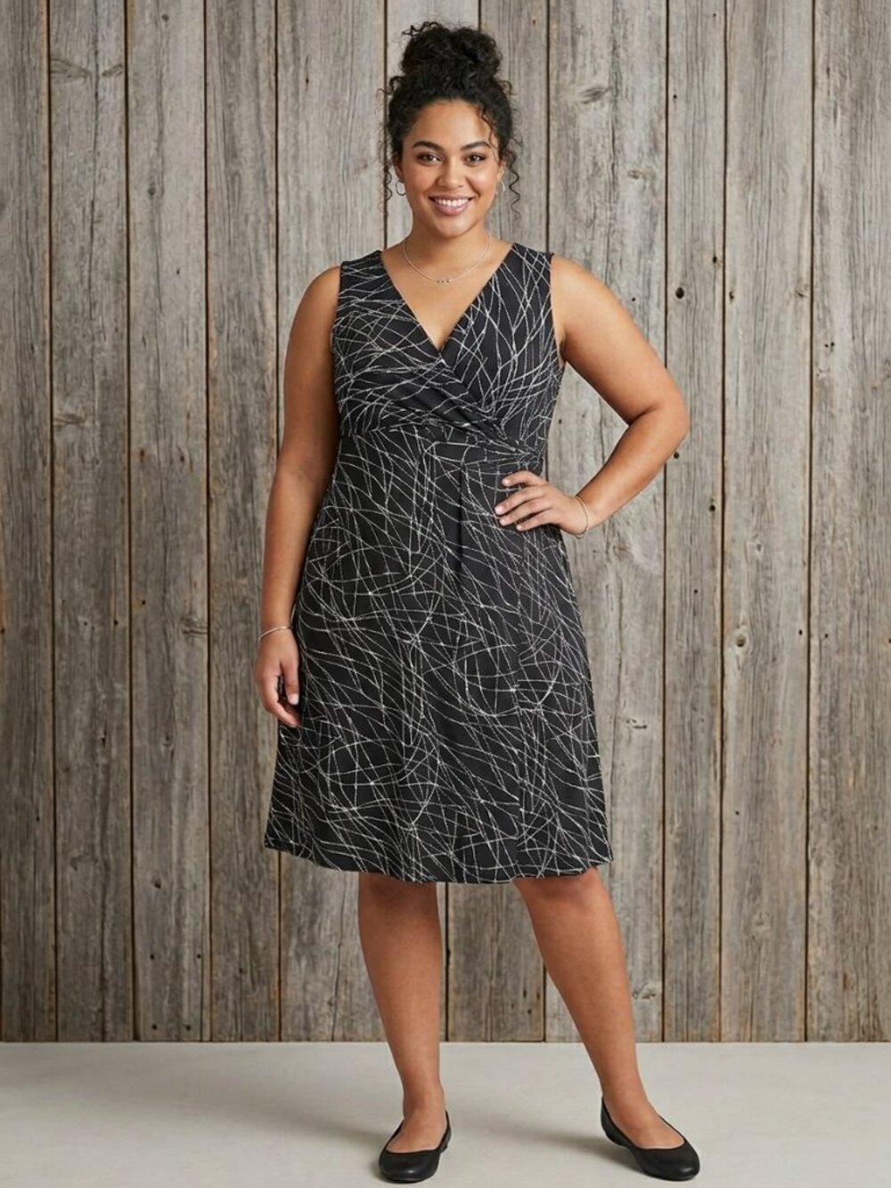 Encore Plus Size 20 Black Sleeveless Sheath Dress